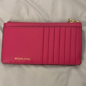 Michael Kors Fuchsia Card Wallet